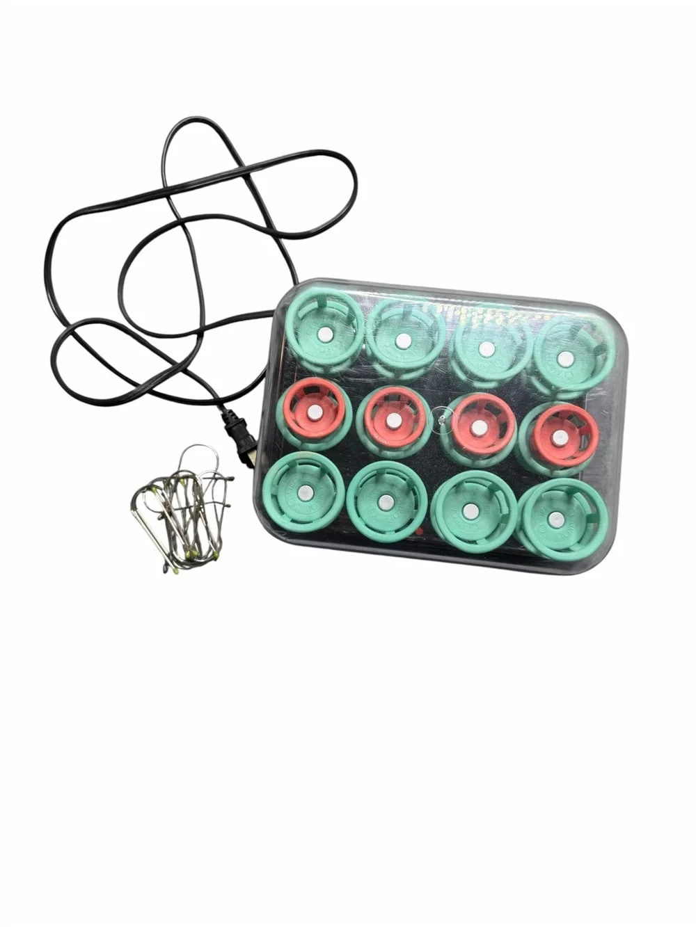 Vintage Clairol Lock N Roll Hot Rollers BT-1 24 Spoolies Hair Curlers Tested
